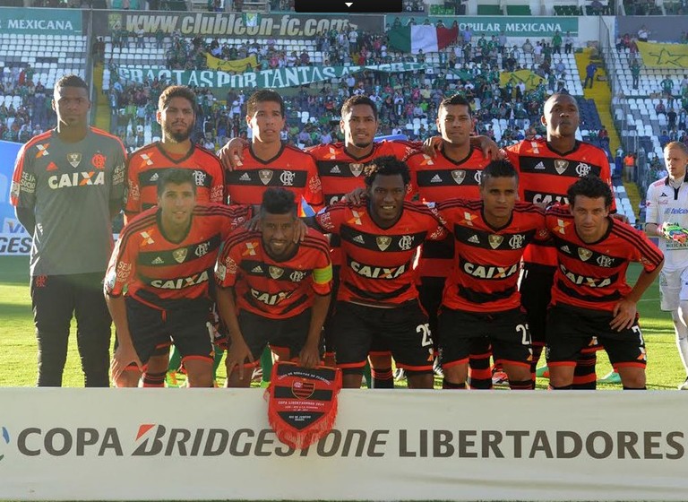 C.R.Flamengo 1 x 2 Leon (México) - 12-02-2014 - Taça Libertadores da America