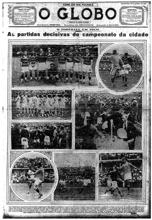 Jornal O Globo (Flamengo Campeão Carioca 1925)