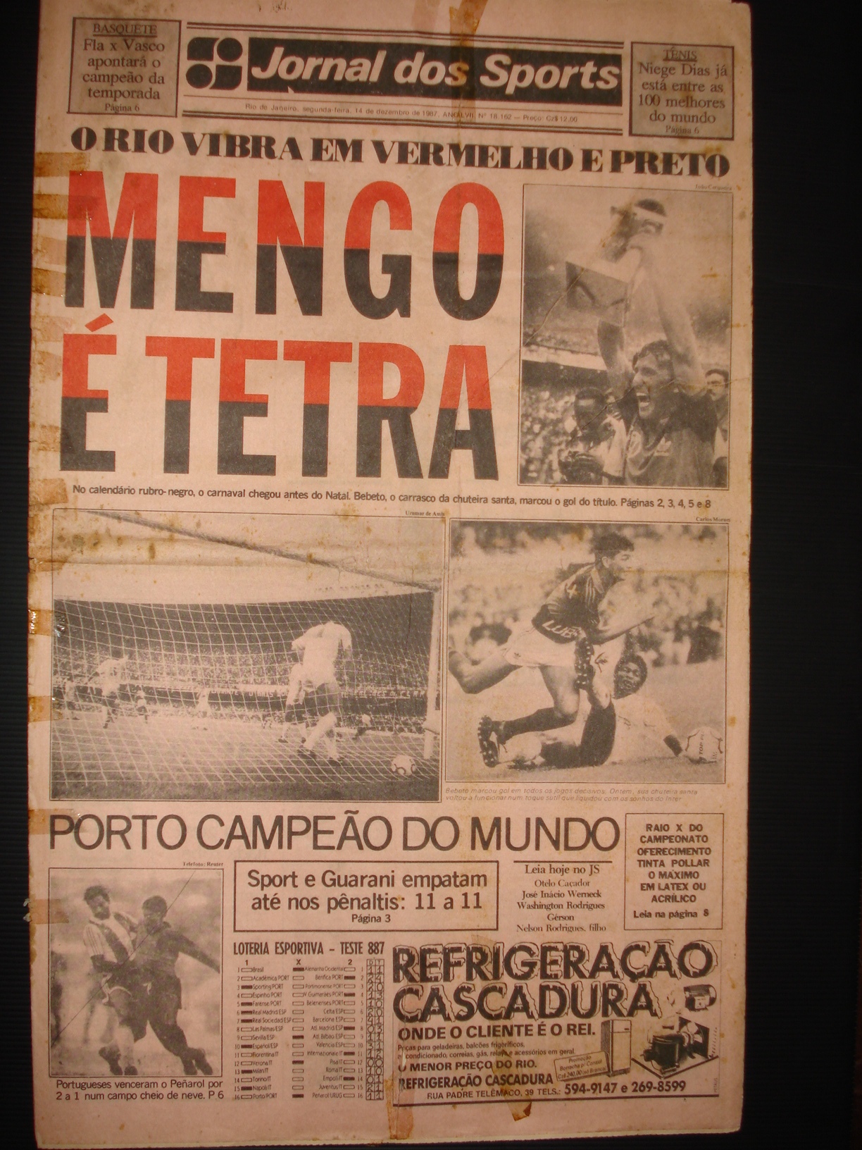 Jornal dos Sports (Flamengo Campeão Brasileiro 1987)