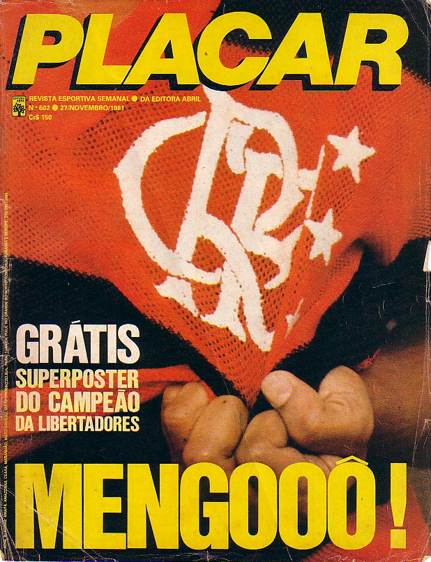 Flamengo Campeão Taça Libertadores da América 1981 (Revista PLACAR)