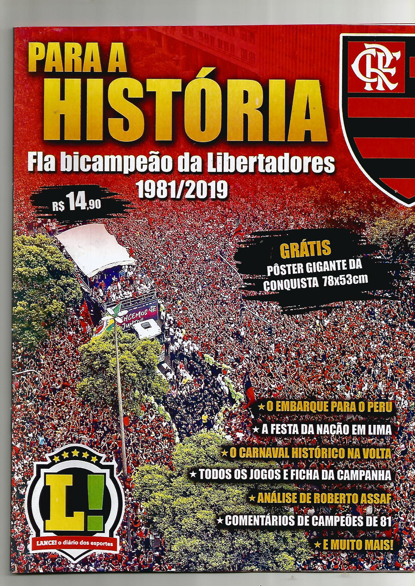 Revista LANCE - Flamengo Campeão da Taça Libertadores da América 2019